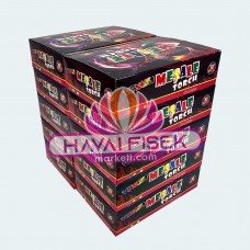 Toptan Meşale Sarı Koli ile Düğün Meşalesi